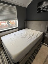 Double Standard Bed And Headboard (NO MATTRESS)