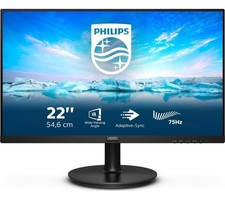 PHILIPS 222V8LA Full HD 22" LCDMonitor - Black - REFURB-A