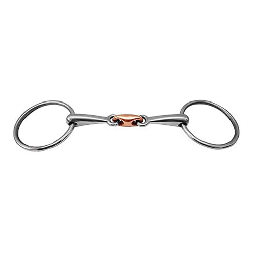 Loose ring snaffle copper link - snaffle,