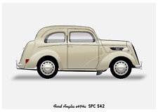 POSTER - FORD POPULAR / ANGLIA e494a - (A4 A3 A2 sizes) Art Print Car 