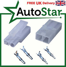 2 Pin Battery Charger Plug Socket Connector For Optimate, Accumate , Motobatt