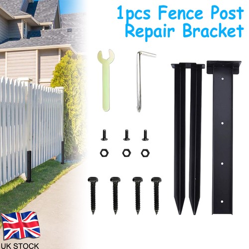 Wooden fence post anchor - fence,