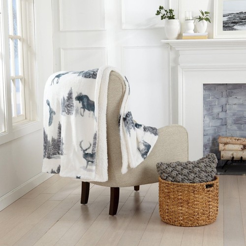 Great bay home velvet - velvet, sherpa