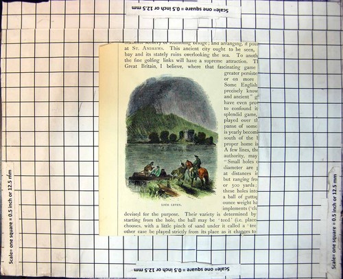 Old print loch leven - loch, scots