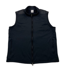 Nike Therma Fit Gilet Men's Large Black Full Zip High Neck Fleece Bodywarmer