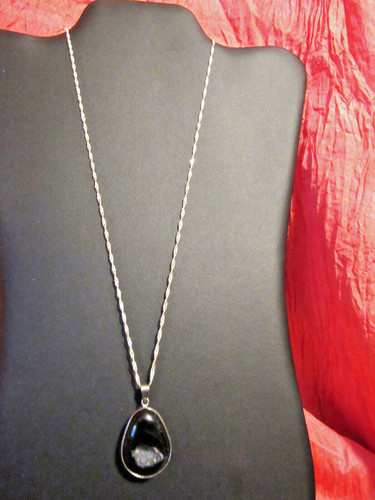 Gemstone black agate druzy - gemstone,