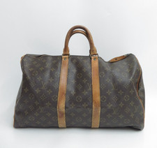 Authentic Louis Vuitton Monogram Duffle Boston Bag Keepall 45 Old Model F#47765