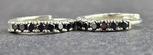 Cameo sterling silver huggie - cameo,