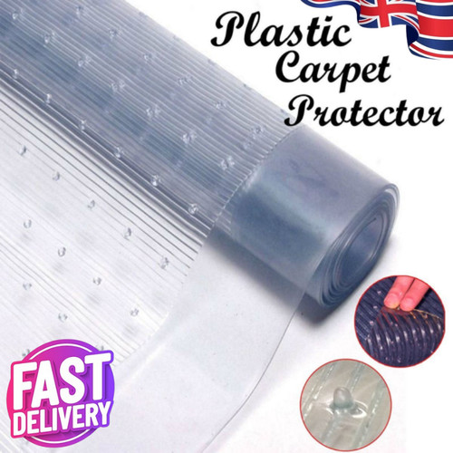 Heavy duty clear vinyl carpet - heavy,