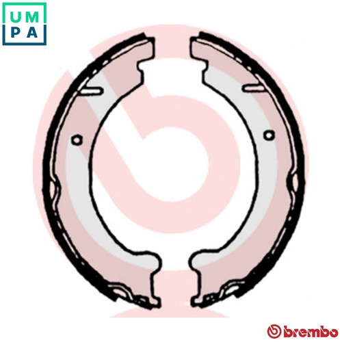 Brake shoe set parking - brake, s