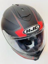 HJC C70N Sway Full Face Motorcycle Helmet Touring Scooter Moped Black Red Large