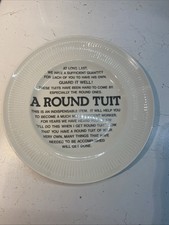 Vintage Pall Mall Ware                          A Round Tuit plate