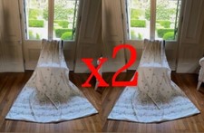 Pair Vintage DORMA Country Diary Single Duvet Covers 1980s Retro Honeysuckle