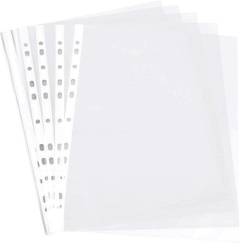 50x clear plastic punched - 50x,