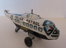 1960's Japanese Clockwork & Tinplate Police Patrol Helicopter 'SY' Trade Mark
