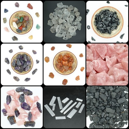 Rough quartz crystals raw - rough,