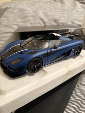 1/18 Autoart Koenigsegg One:1 Matt Blue Hypercar Diecast model car boxed