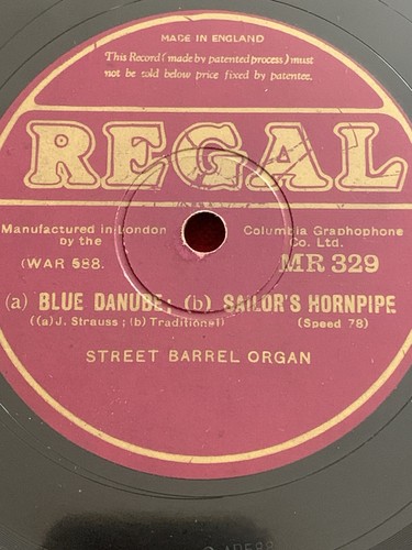 78rpm regal mr329 street - 78rpm, mr329.