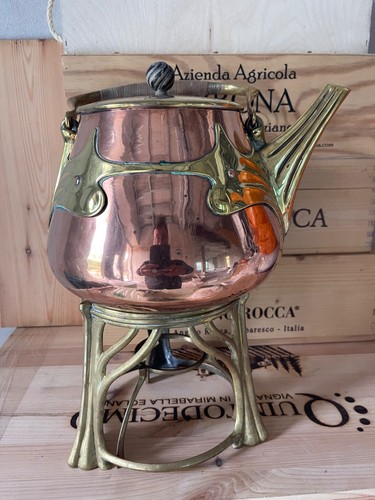 Antique broth kettle - (tea, pot)