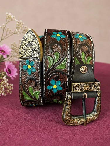 Genuine leather hand tooled - genuine,