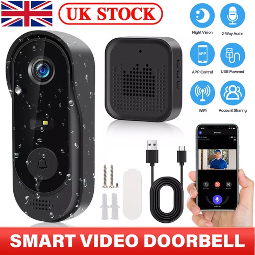Wireless smart video doorbell - wireless,