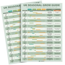 UK GARDEN PLANNER A4 GROW YOUR OWN VEGETABLES CALENDER WATERPROOF IN-344