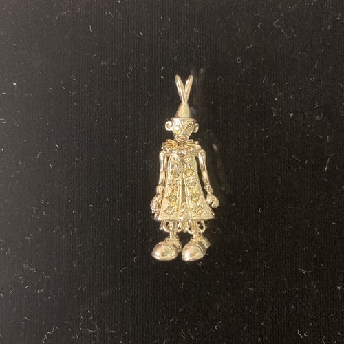 Sterling moveable clown - moveable,