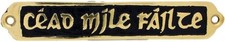 Brass wall Plaque Cead Mile