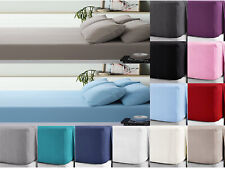 100% Brushed Cotton Flannelette 40CM/16 Extra Deep Fitted Sheets