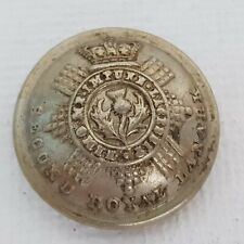 Victorian second 2nd royal lanark militia  button white metal 19mm Firmin