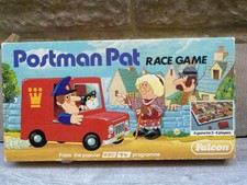 Vintage Rare Postman Pat Race Board Game Boxed & Complete Falcon 1981 BBC ITV