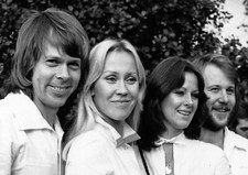 Rare ABBA B/W 1970's Poster