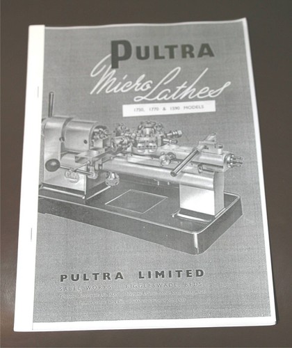 Pultra micro lathes manual - pultra,