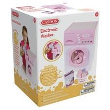 Casdon Kids Washing Machine Electronic Washmatic Washer Pretend Role Play Pink