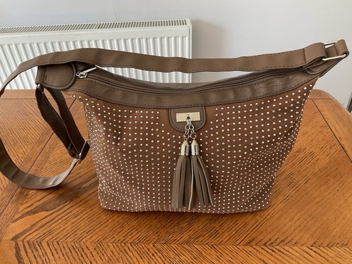 Brown cross body bag with - brown,