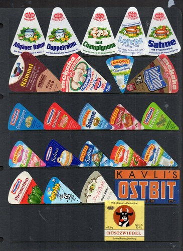 Cheese labels all different