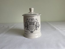 Fortnum & Mason Cream Glazed Stoneware Stilton Storage Jar - Empty - 14 cm High