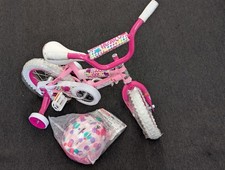 Dynacraft Magna Sweetheart12-Inch BMX Bike For Age 3-5 Years Set Bike And Helmet