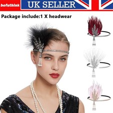UK 1920s Headband Feather 20's