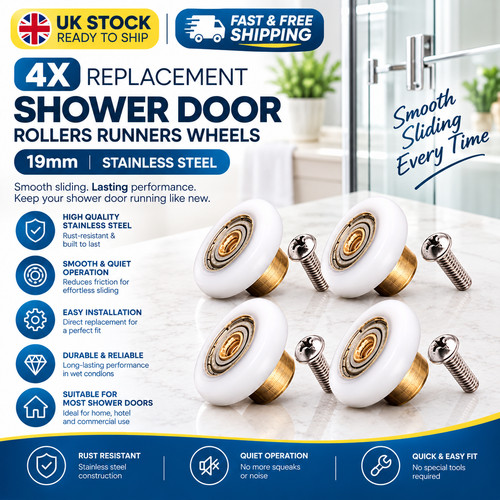 Replacement shower door - 4x,