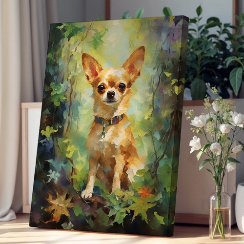 Chihuahua impressionism canvas - impressionism,