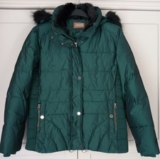 Per Una Green Padded Jacket with Removable Hood Size L [PLEASE SEE DESCRIPTION]