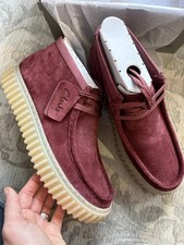 Clarks Torhill Hi Wine- Size 7