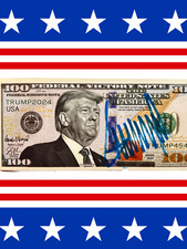 DONALD TRUMP Hand Signed
