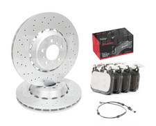 FRONT DRILLED BRAKE DISCS &