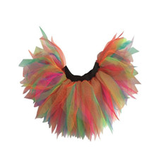 80s Neon Rainbow Tutu – Fancy Dress Skirt for Hen Party, Festival or Costume UK