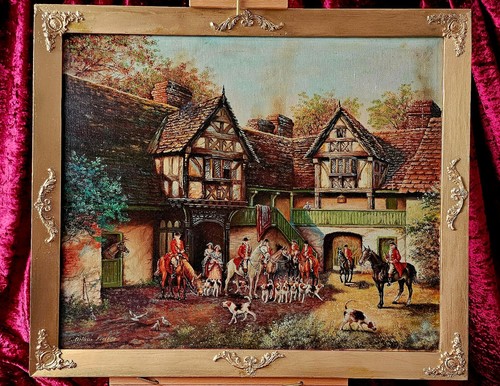 The hunting scene a - hunting,