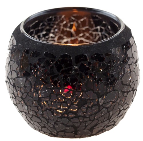 Crackle votive candle tealight - votive,