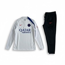 PSG Tracksuit White TN 1/4 zip