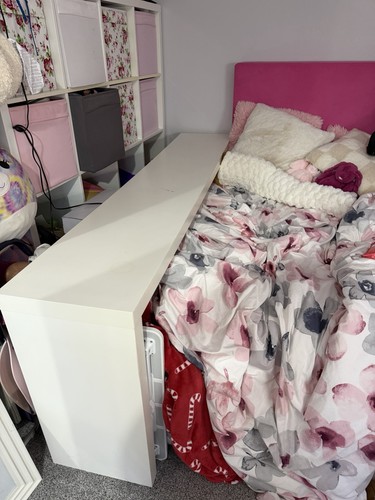 Ikea white malm over bed - ikea,